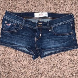 Dark blue jean shorts